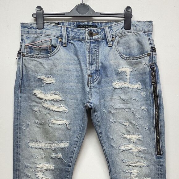 Cult Of Individuality Rebel Straight Men's W34 L34 Japanese Selvedge Denim Jeans - Picture 6 of 16